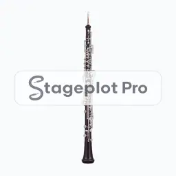 Oboe stage plot icon Oboe icon for a professional stage plot