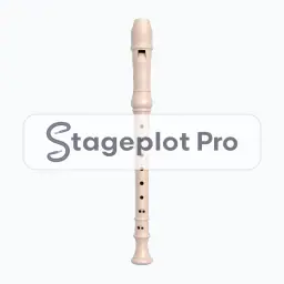 Soprano Recorder stage plot icon Soprano Recorder icon for a professional stage plot