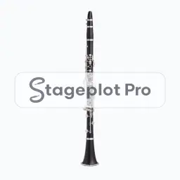 A Clarinet stage plot icon A Clarinet icon for a professional stage plot