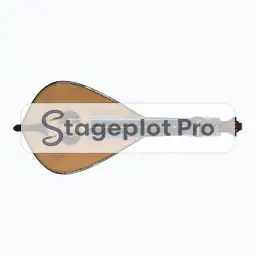 Lyra stage plot icon Lyra icon for a professional stage plot