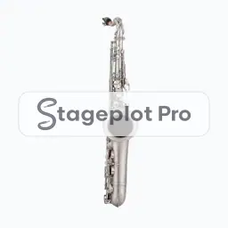 Sax Tnr stage plot icon Sax Tnr icon for a professional stage plot