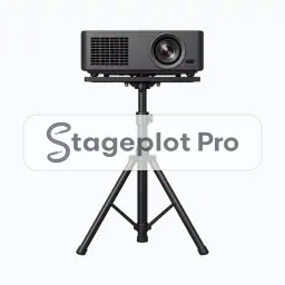 Projector + Stand stage plot icon