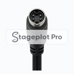 S Video stage plot icon S Video icon for a professional stage plot