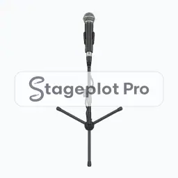 SM58 on Tripod Boom stage plot icon