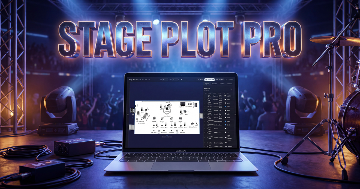 Syage Riser Stageplot Pro | Free Stage Plot Builder & Stage Plot App for Musicians